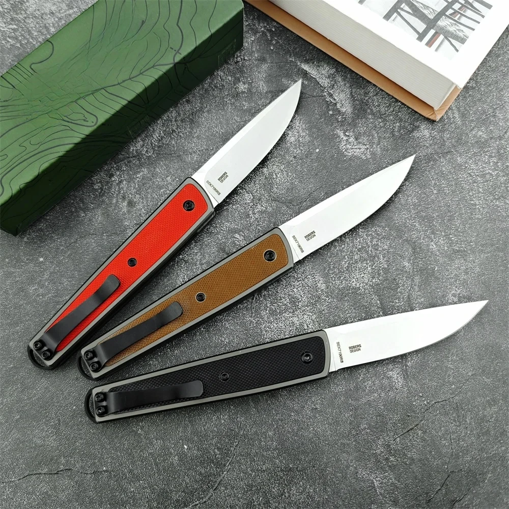 NEW Pocket Knife 7190 Symmetry Slipjoint Front Flipper Folding Knife 2.747\