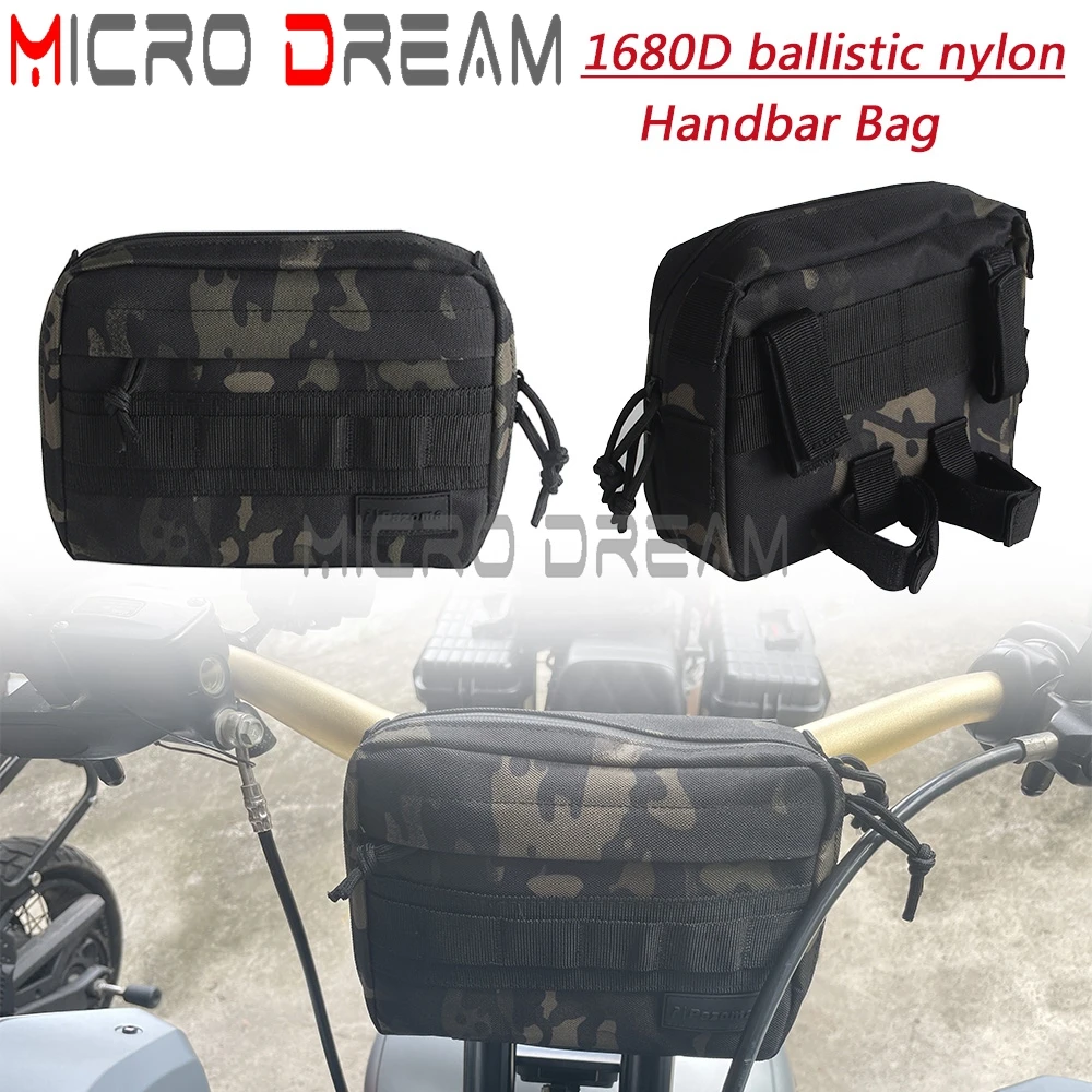 Club Style Sissy Bar T-Bar Handlebar Bag Waterproof For Harley Softail Dyna Sportster Front Handle Bars Bags Travel Pouch Bag