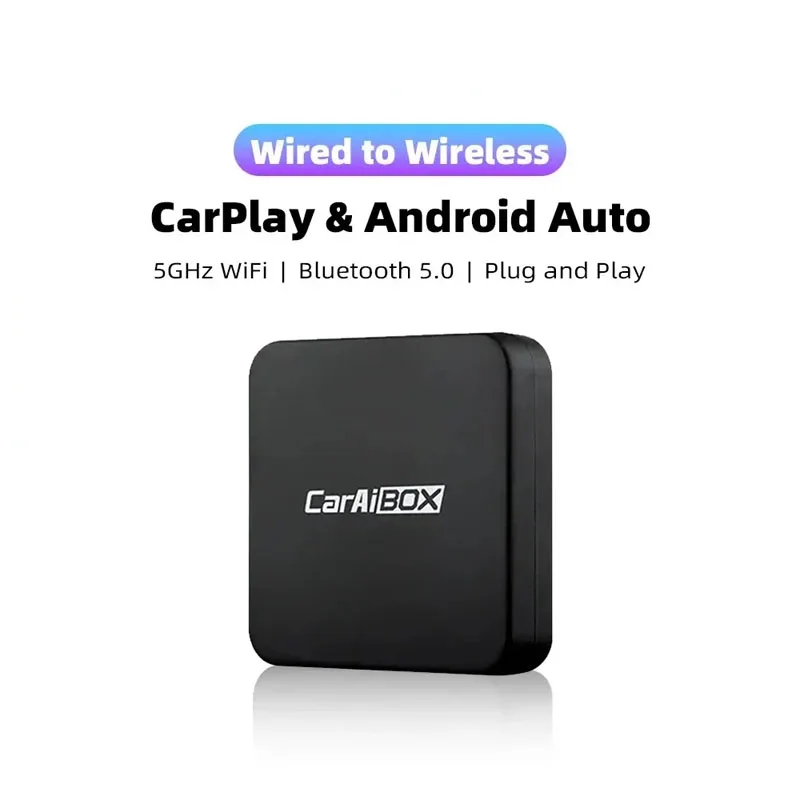 

Беспроводной ключ CarPlay, беспроводной Android-адаптер 2 в 1, коробка Plug and Play для автомобильного радио с проводной Carplay