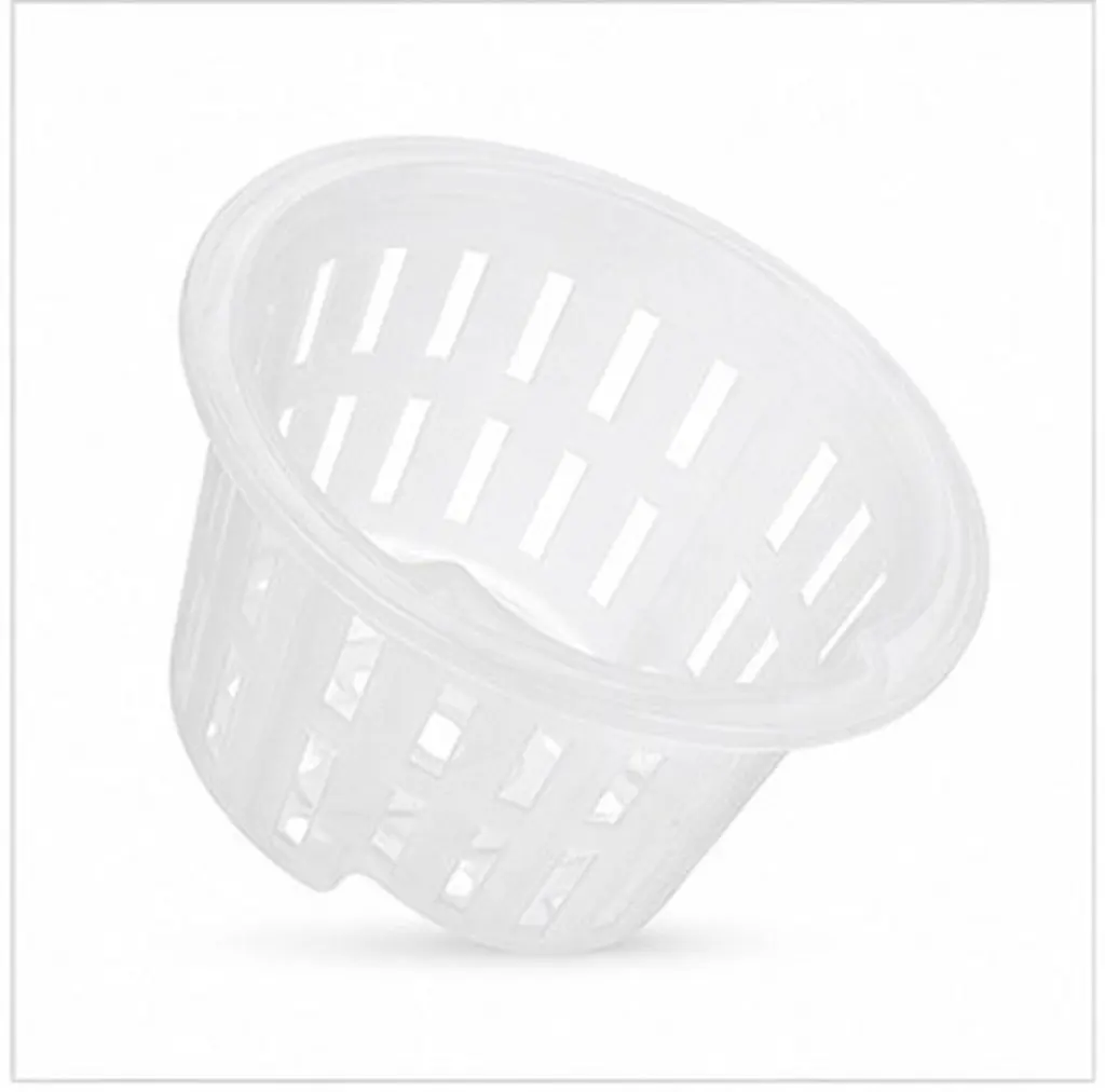 4Pcs Hydroponic Net Pots for Vegetables Thickened Breathable Plastic Root Controlling Plant Baskets Ideal for Small Space