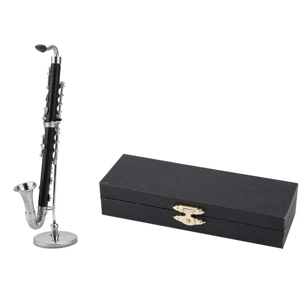 

Miniature Bass Clarinet Model - Musical Instruments Decor Ornament for Display & Collection