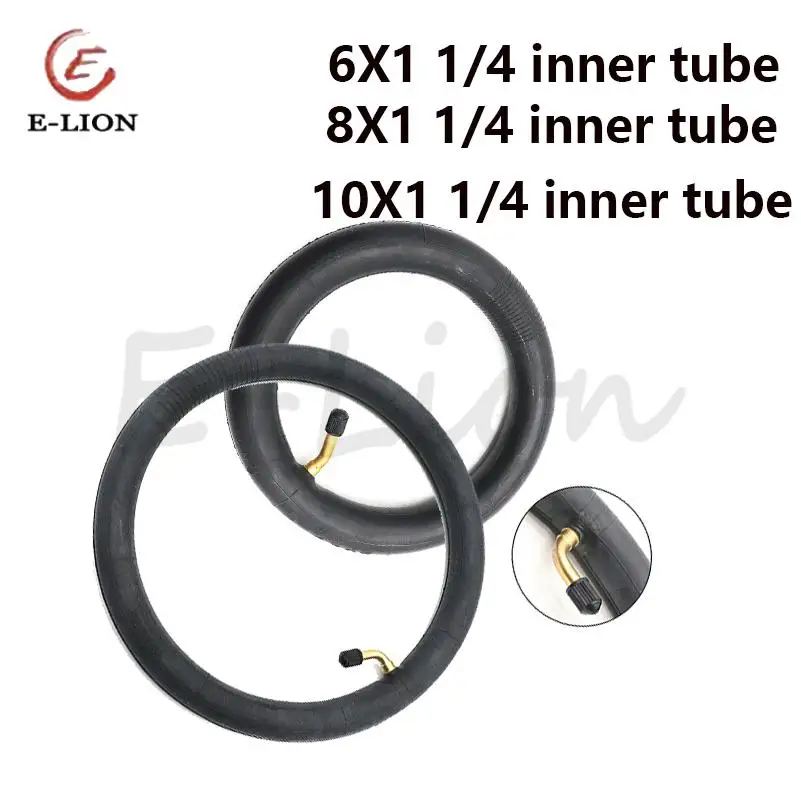 

8-дюймовые шины 8X1 1/4, 6X1 1/4, 10X1 1/4, камеры для самокатов, шины для электровелосипедов с изогнутым вентилем
