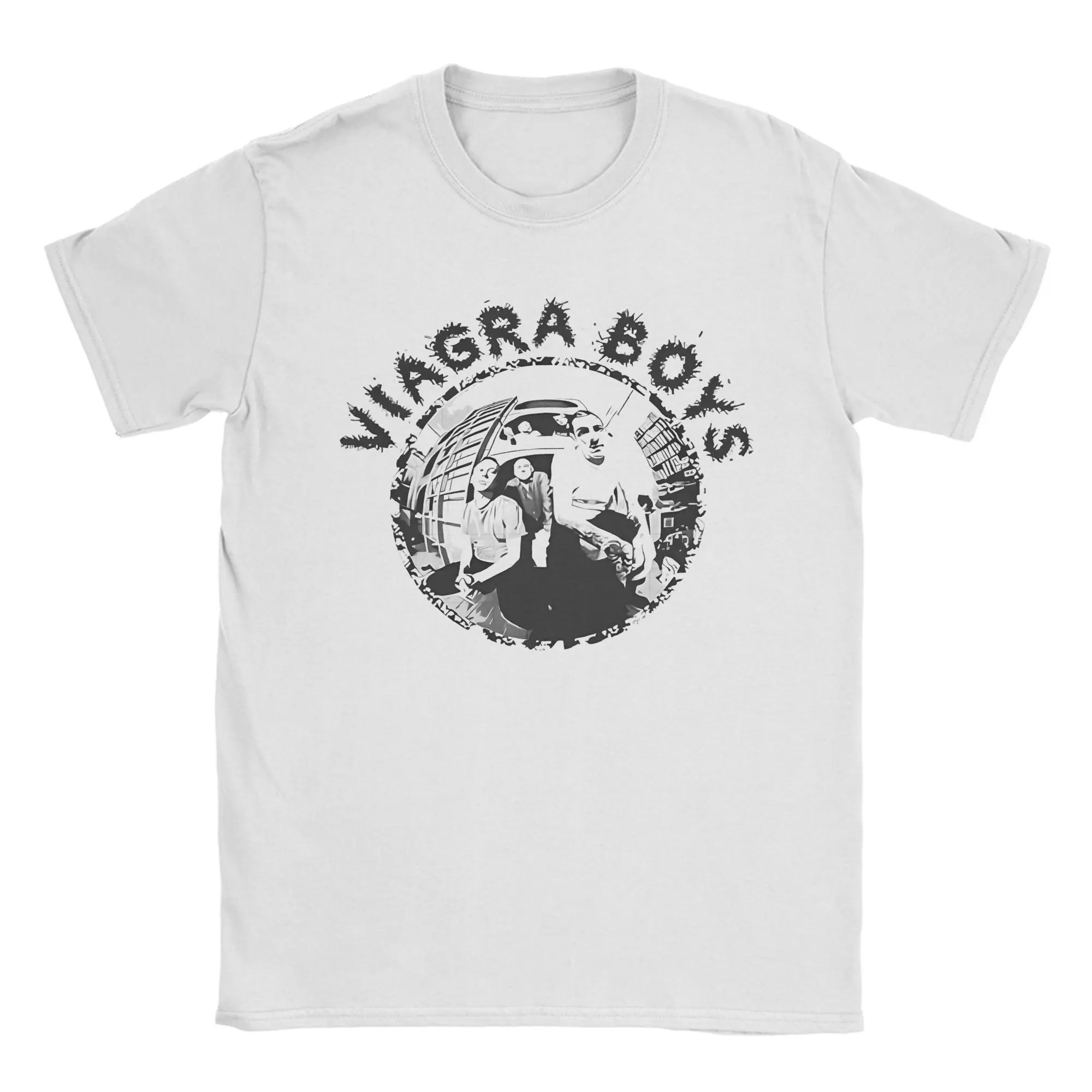 Camiseta de la banda Viagra Boys, camisetas Harajuku de verano, ropa holgada de algodón puro con cuello redondo para hombre, camiseta de manga corta para calle