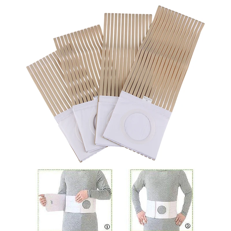 1pc Ostomy Belt Waist Brace Prevent Wear Abdominal Belt 4 Sizes Unisex Hernia Support Binder Stoma Strap