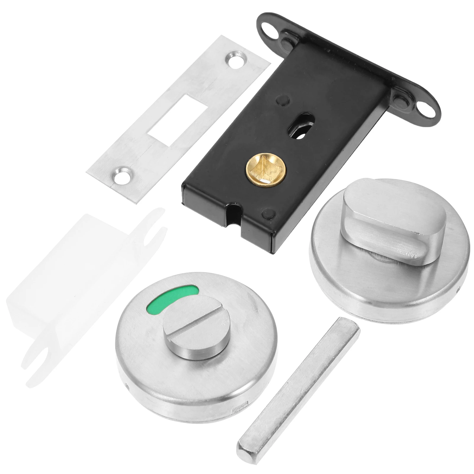 

Indicator Door Lock Stainless Steel Bathroom Toilet Commercial Travel Occupied Vacant Sign Latch for bathroom toilet