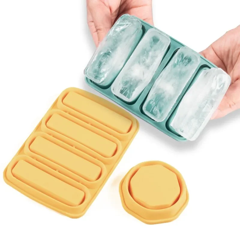 Quick Demolding Silicone Ice Tray Bartender Cocktail Rectang