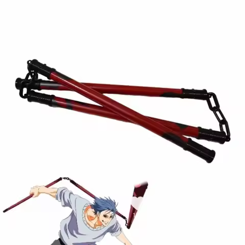 50cm Jujutsu Kaisen Nanami Kento Fushiguro Toji Weapon Cursed Tool Three Section Cudgel Peripheral Model Gift Toys collection