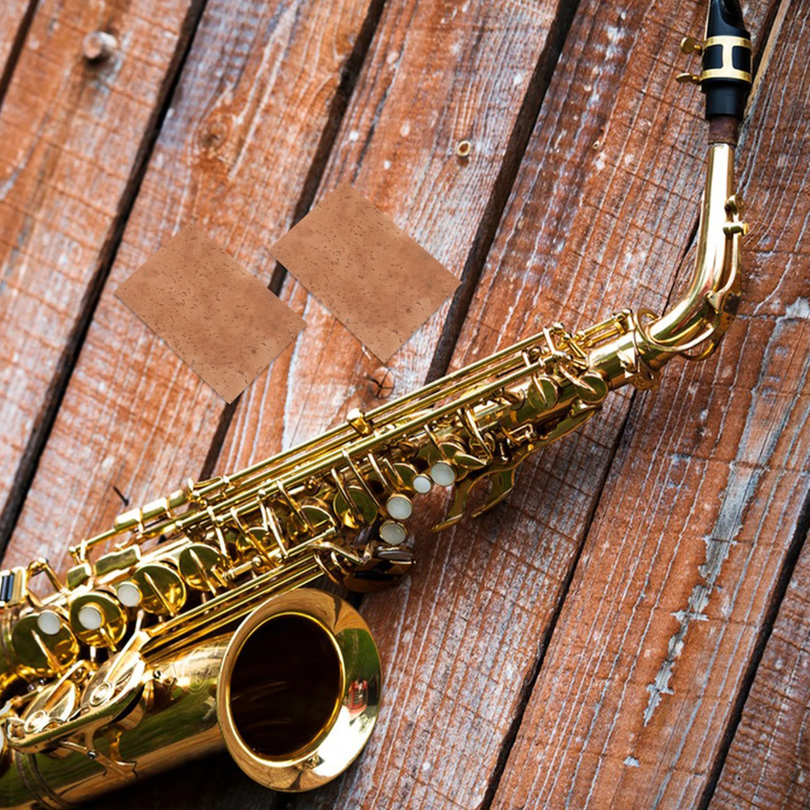 

2Pcs Saxophone Neck Cork Replacement Sheets for Alto Tenor Soprano Flexible Resilient Cork Material Easy Install Abrasion Noise