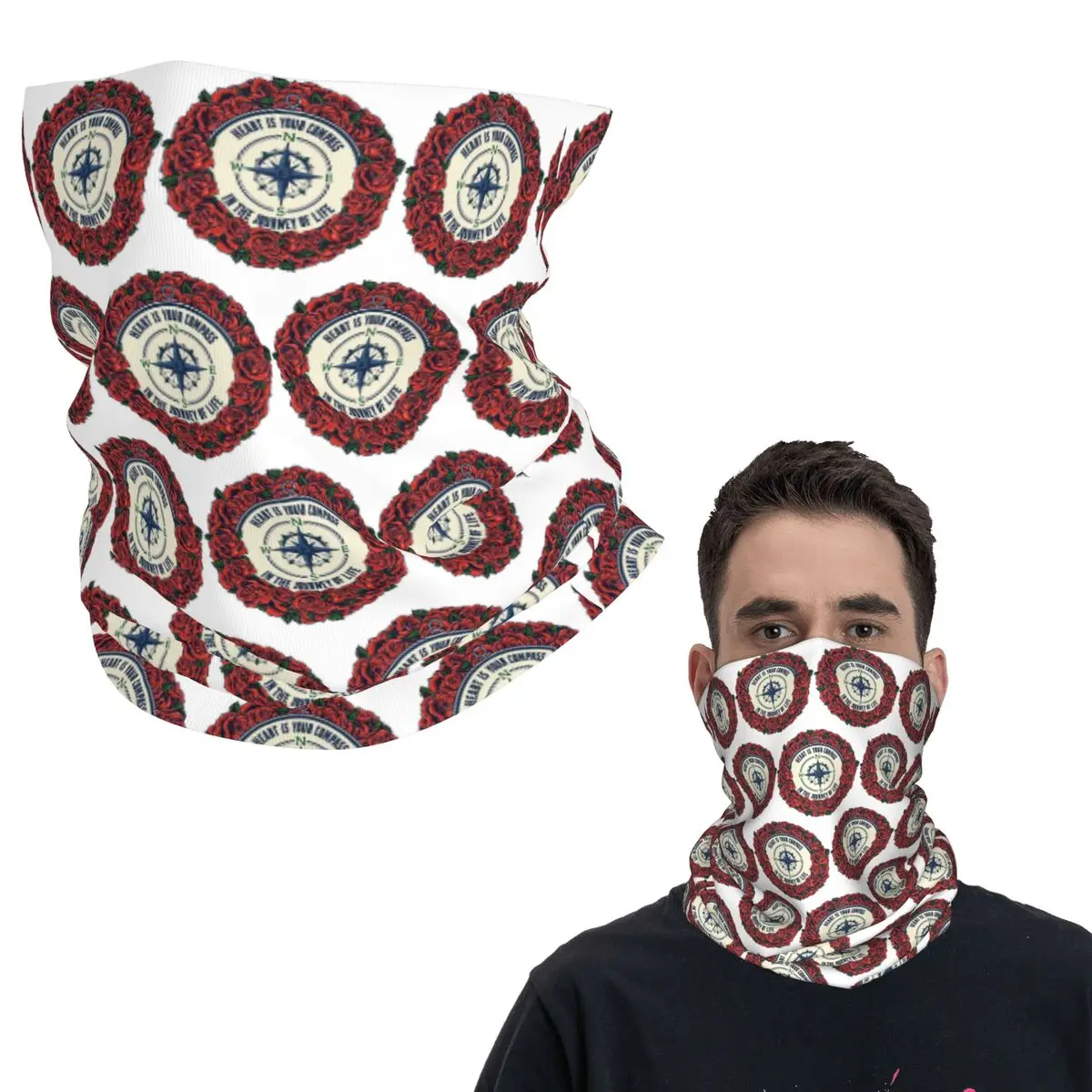 

Приключенческая морская карта, компас, бандана, гетры, маска с принтом, шарф, многофункциональный головной убор для мужчин, женщин, дышащий для взрослых