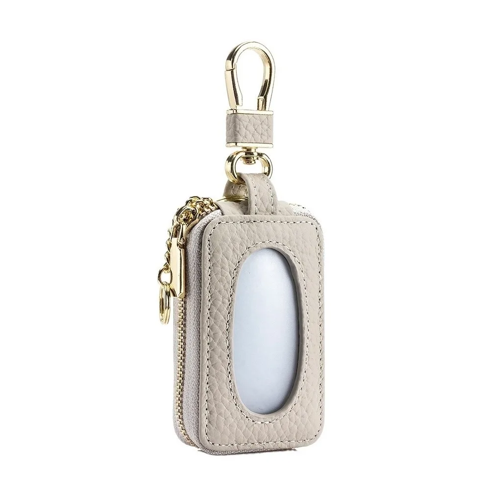 

Fashion Universal Car Key Bag Multifunctional with Zipper Key Case Mini Storage Bag Large Capacity Leather Wallet Unisex