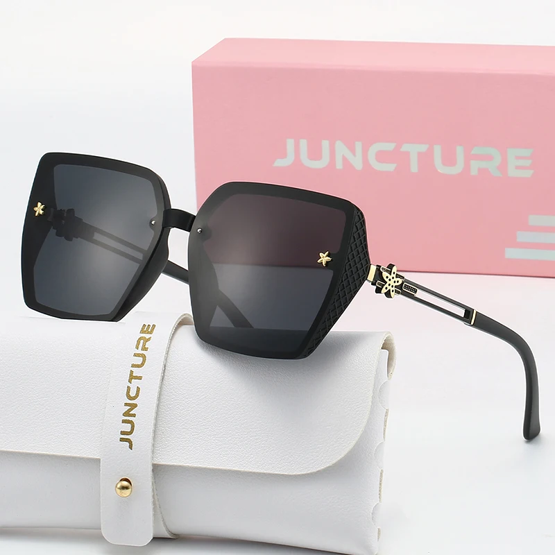 JUNCTURE Polarized Women Sunglasses Fashion Square Sun Glasses Gradient Lady Glasses Party Holiday Gifts Sunglasses for Women