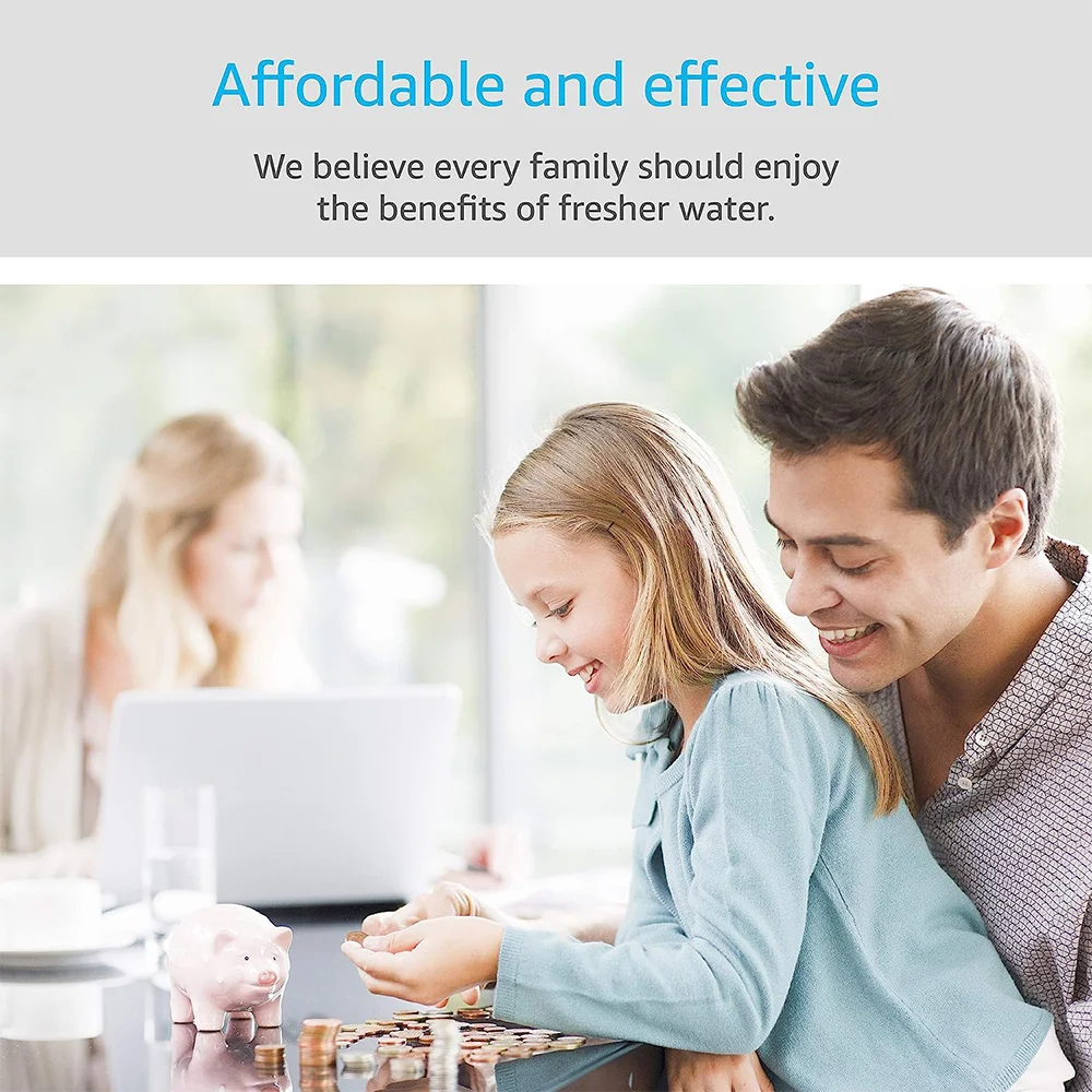 6er-/12er-Pack Wasserfilter, Küchen-Wasserreinigungsfilter, Wasserfilter gegen Kalk, Aktivkohle-Wasserfilter zur Verbesserung der Wasserqualität – Detail 8
