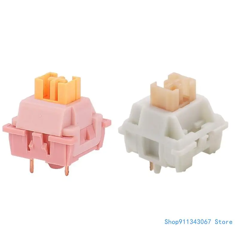 

Cream Yellow Peach V2 Pre Lubed Silents Linears Mechanical Keyboards Switches for Smooth Gaming Drop shipping