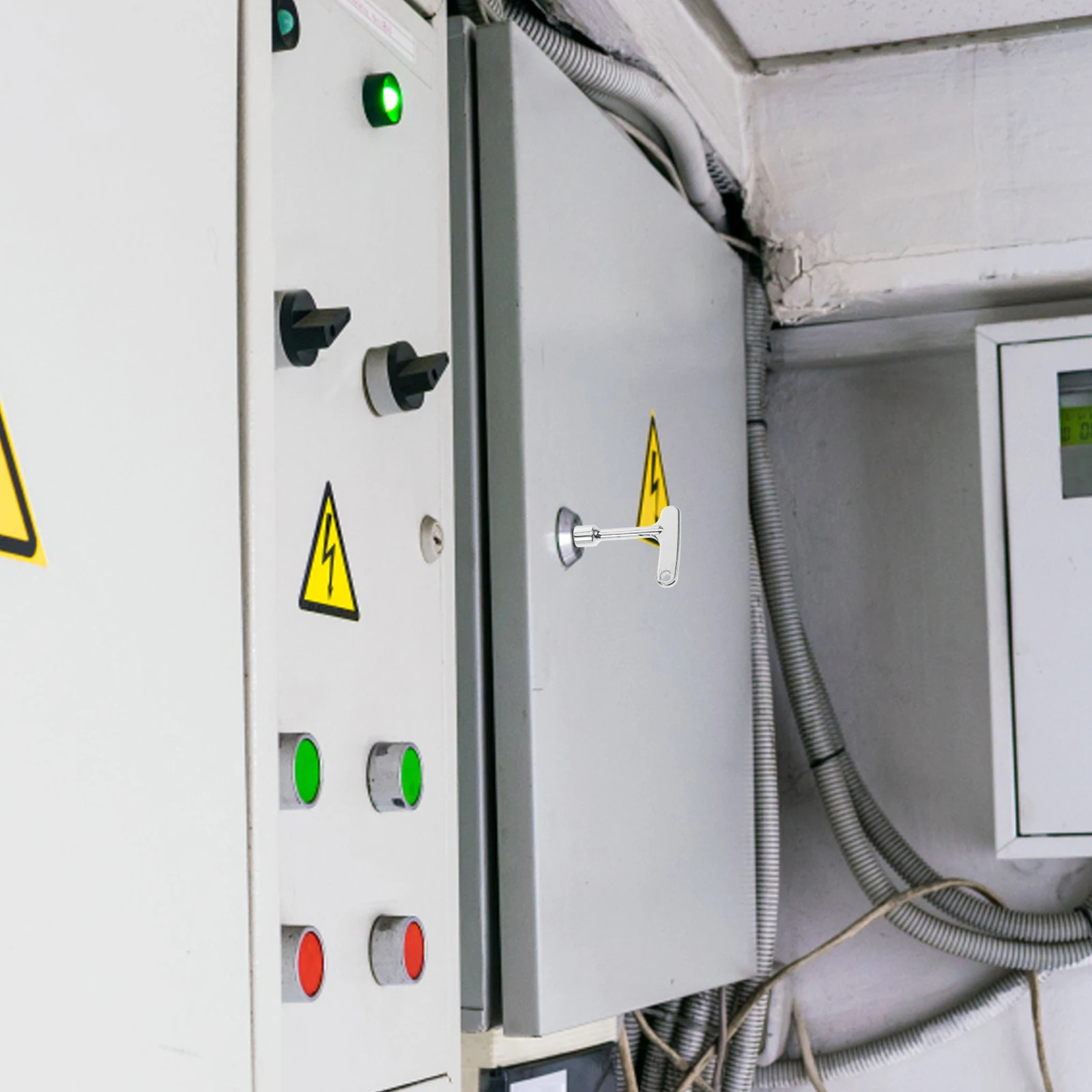 

2 Pcs Elevator Key Keys for Lock Outdoor Wrench Zinc Alloy Air Plumbing Tool Waste