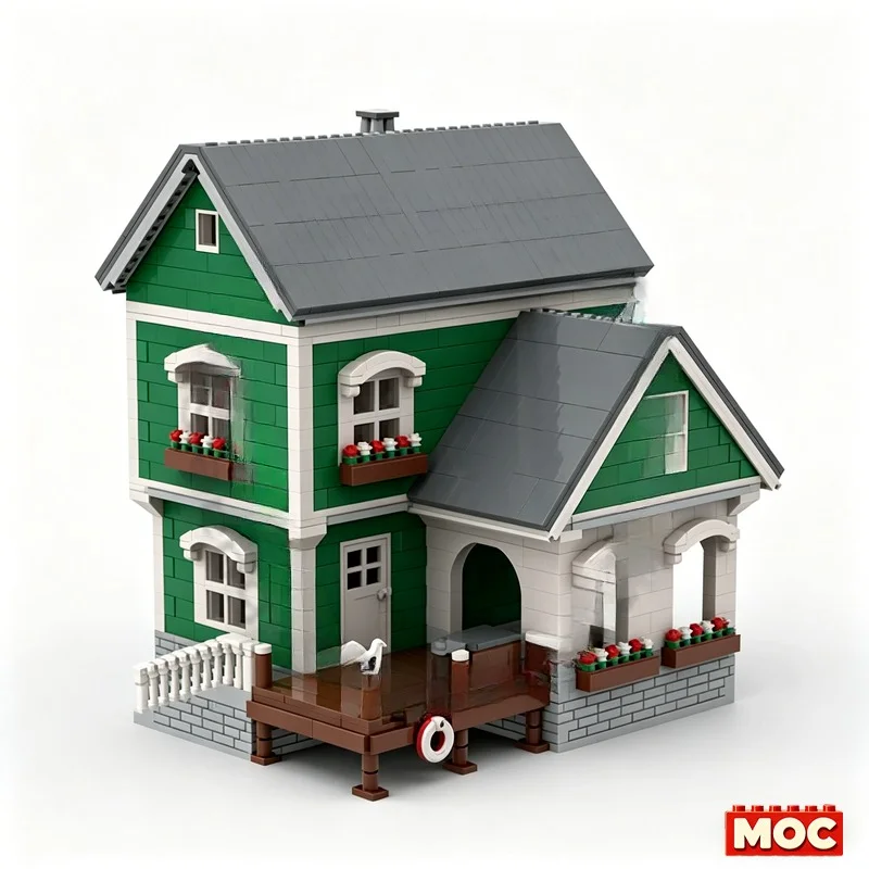 3146Pcs Dock House II Custom Building Blocks Waterside Cottage With Pier Scene Model Educational Assembly Toy For Collectors Toy