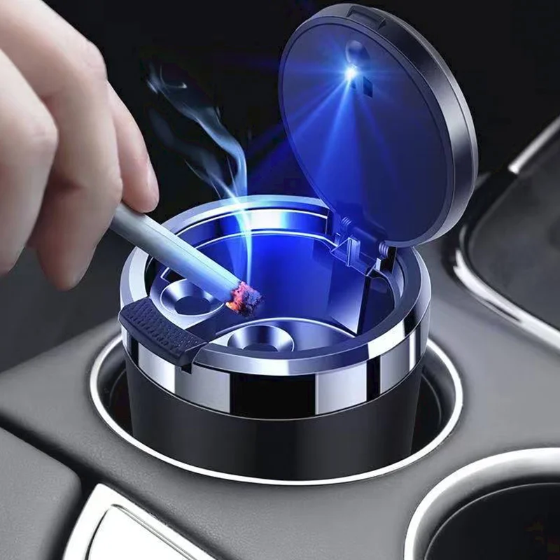 Car Ashtray Cigarette Ash Holds Cup LED Light Automotive Ashtray For Lexus Fsport F sport RX 300 330 IS 250 GX 400 460 UX view 2