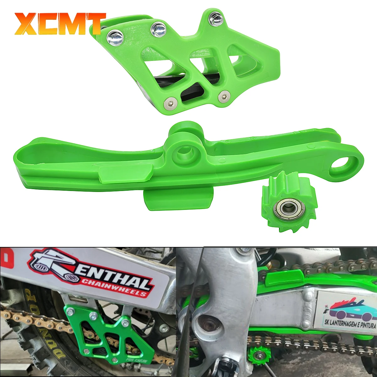 

Motorcycle Chain Roller Slider Guide Swingarm For KAWASAKI KXF250 KXF450 KX250F KX450F KXF 250 450 KX 250F KLX450R Chain Guide