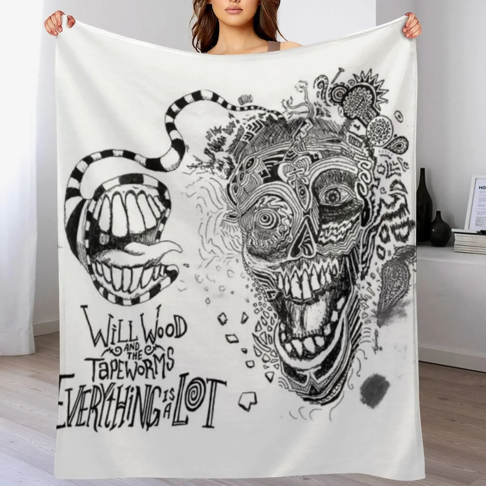 

everything is a lot Throw Blanket Soft Sherpa Fleece Warm Blanket for Winter