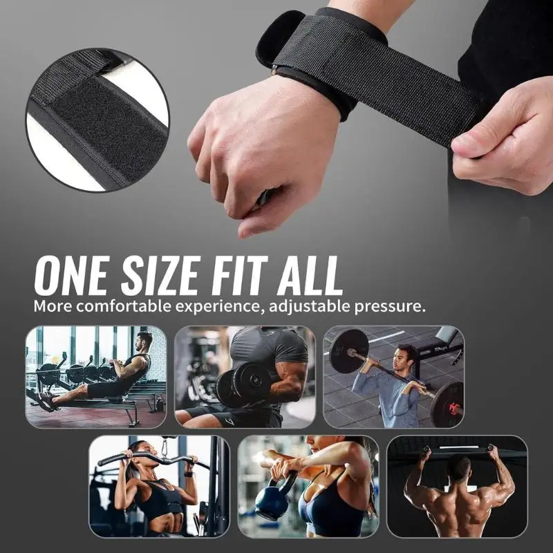 Weight Lifting Wrist Hook Non Slip Pull Up Assist Wrist Guard Hanging Bar Support Gym Training Accessory