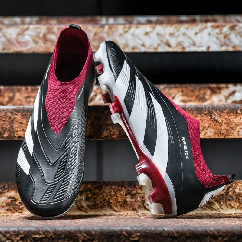 

Professional Men Soccer Shoes Original Football Shoes Society Cleats Football Field Boots Grass Training Fast Chuteira Campo