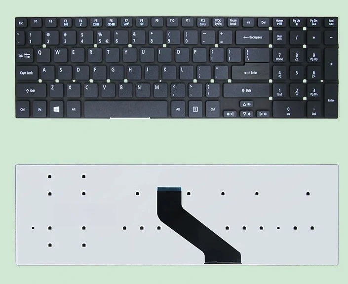 Teclado para Acer E5-572G Z5WAH Z5WCH Z5WAL Z5WAW EX2519 V5WC2 em Inglês