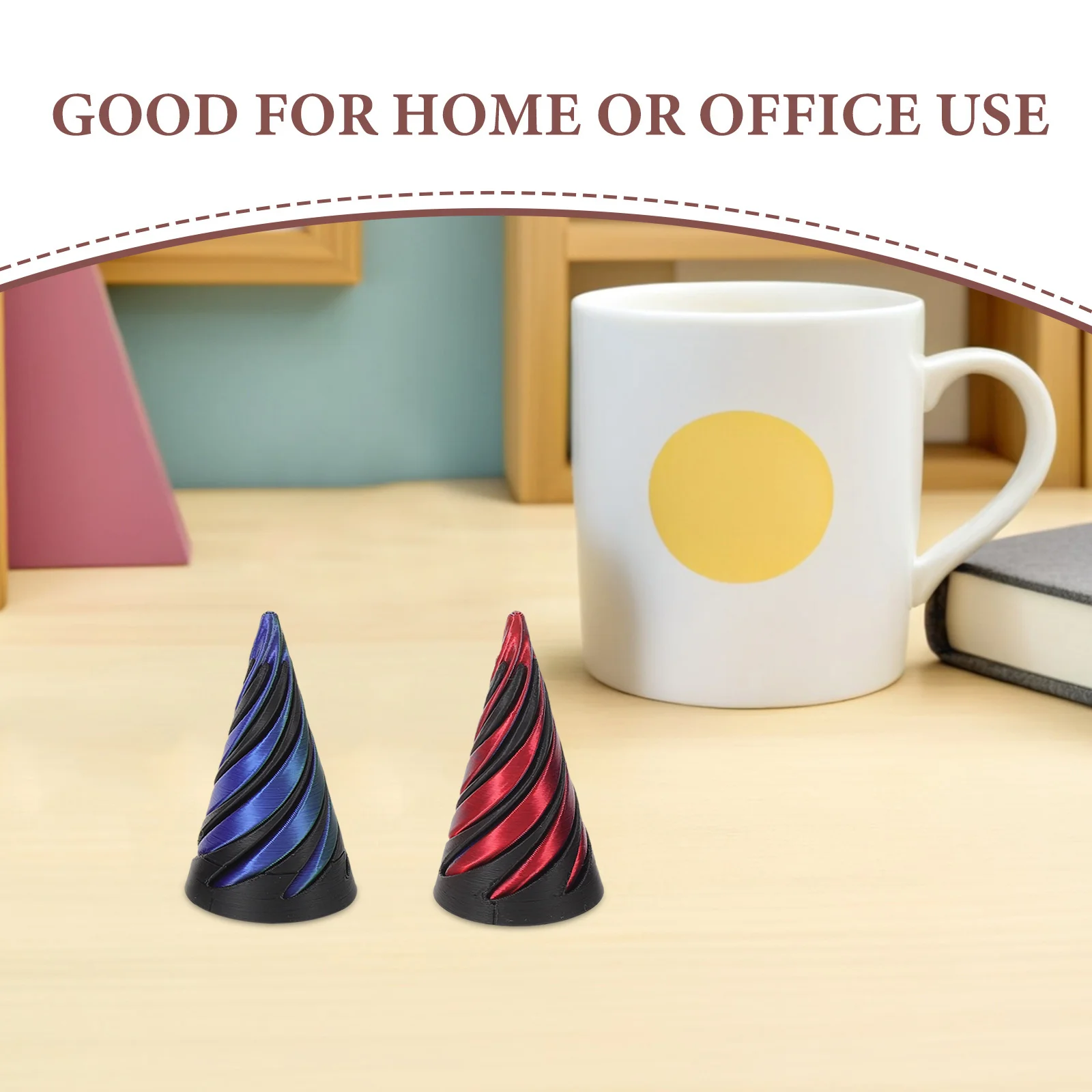 5pcs Spiral Fidget 3D Printed Geometric Sensory Spring Impossible Pyramid Passthrough Puzzle Game For Kids Adults Office Desk