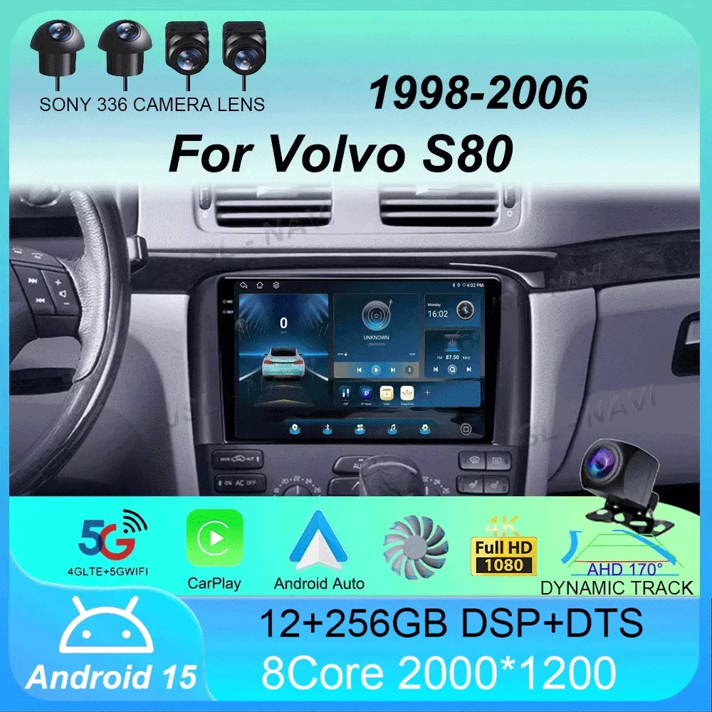 

Car Radio Android 15 For Volvo S80 1998 1999 2000 2001 2002 2003 2004 2005 2006 Navigation GPS Multimedia Player Stereo carplay