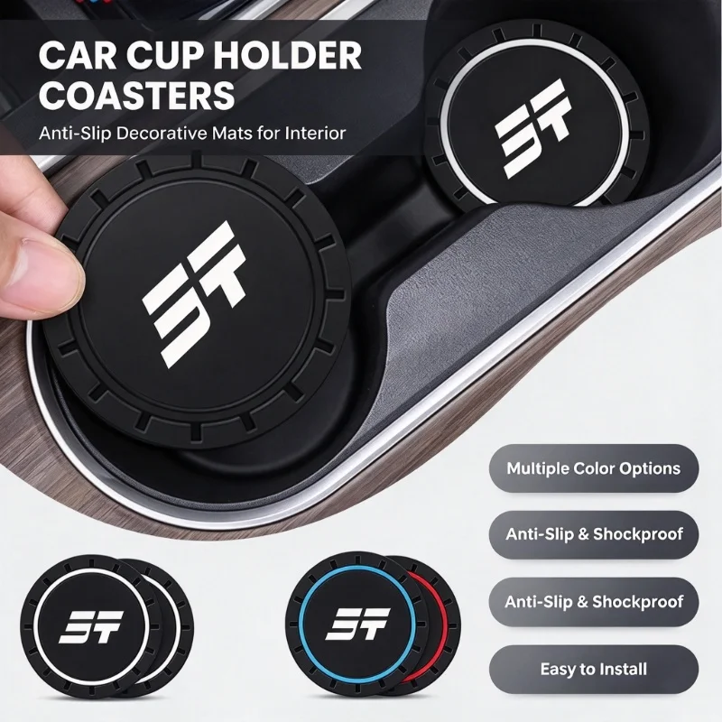 Auto Drink Holder Pad Cup Slot Shockproof Cushion Cup Coaster Protector For Jetour T2 T1 X70 Plus Dashing G700 X90 X95 Traveller