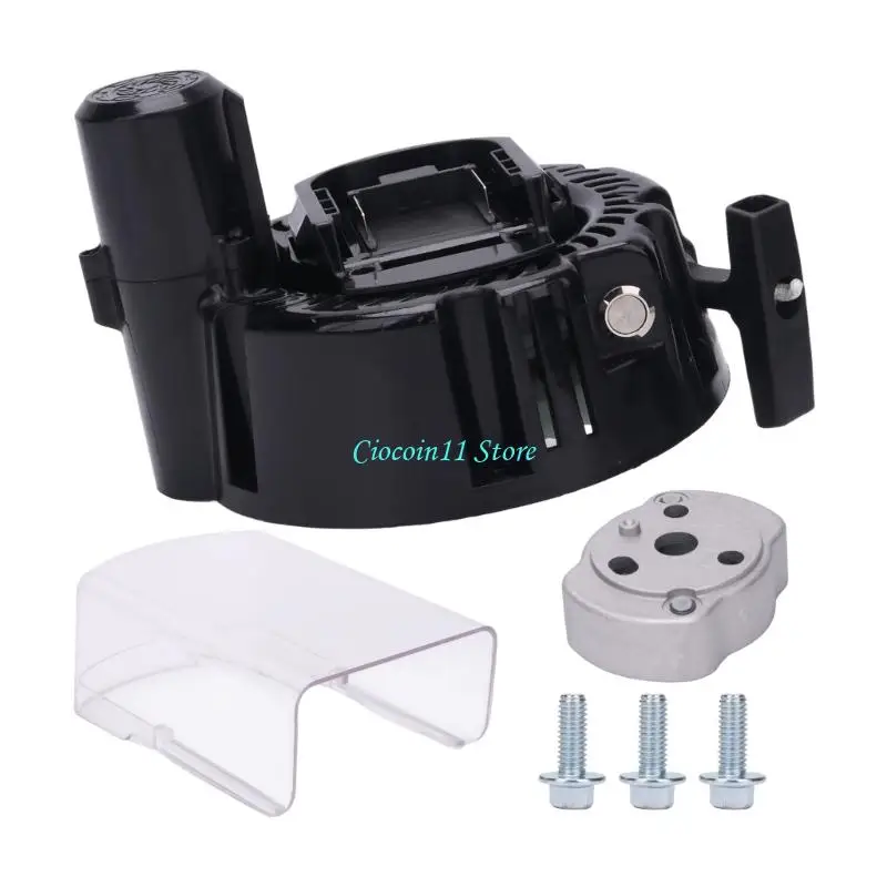 Y1UB Push-Button Electric Pull Starter for 168F 170F GX160 GX200 Applications, Manual Pull Start and Starter Cup Included