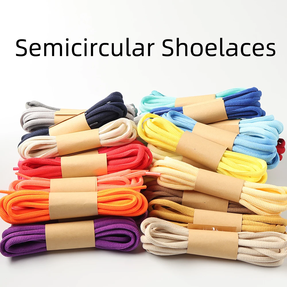 Плоские полукруглые шнурки для кроссовок 120/140/160 см, 26 цветов, аксессуары для шнурков для мужчин и женщин, спортивная обувь для Nike