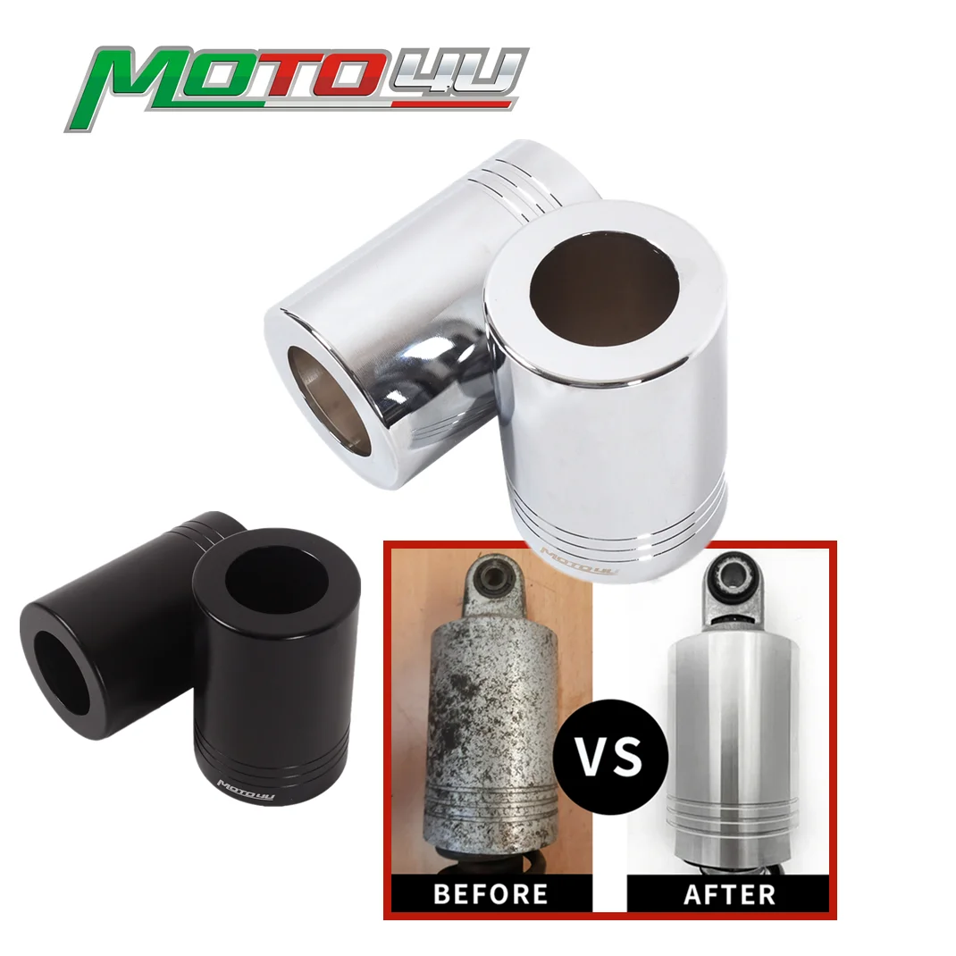 For BMW R90 R75 R60 R50 2PCS Aluminum Shock Absorber Sleeve Motorcycle Shock Cover For Spring Strut Accessories trim kit