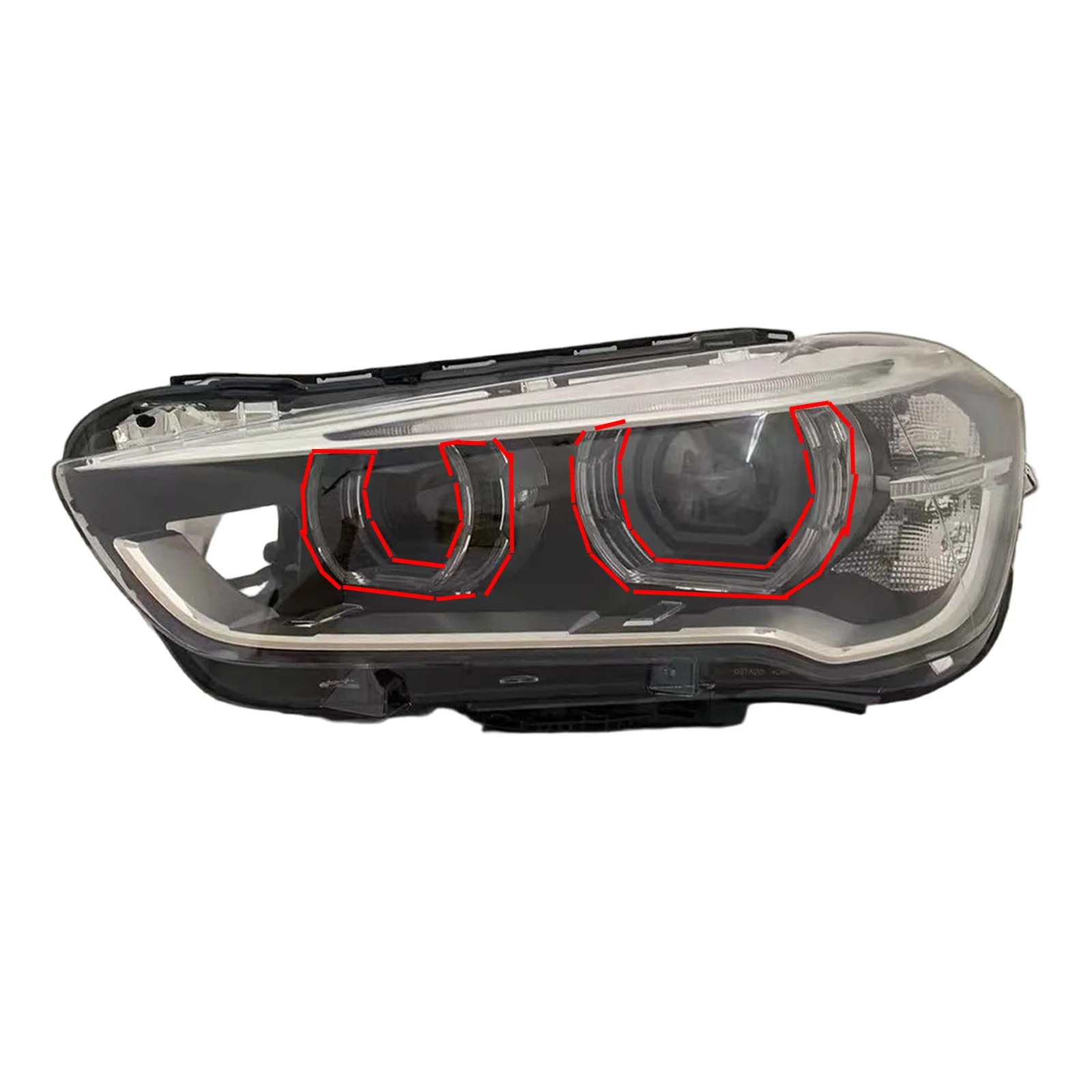 For BMW X1 F49 LED Headlights Light Guide Blocks Transparent Headlight Light Guide Modules and Light Guide Strips