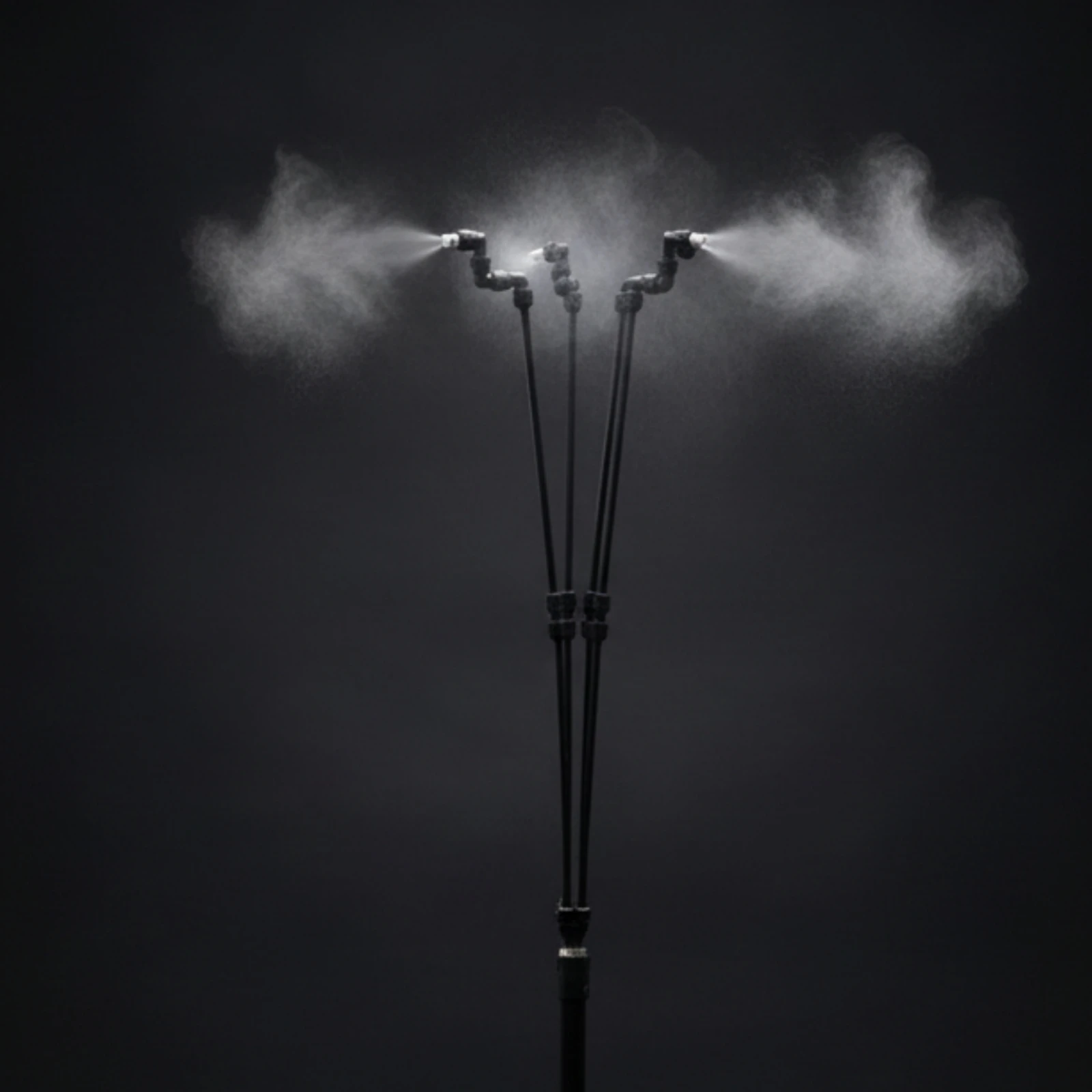Misting Spray System with Weighted Base Fine Mist Outdoor Misting Stand Water Sprayer Easy to Install Sprinkler Resistant view 4