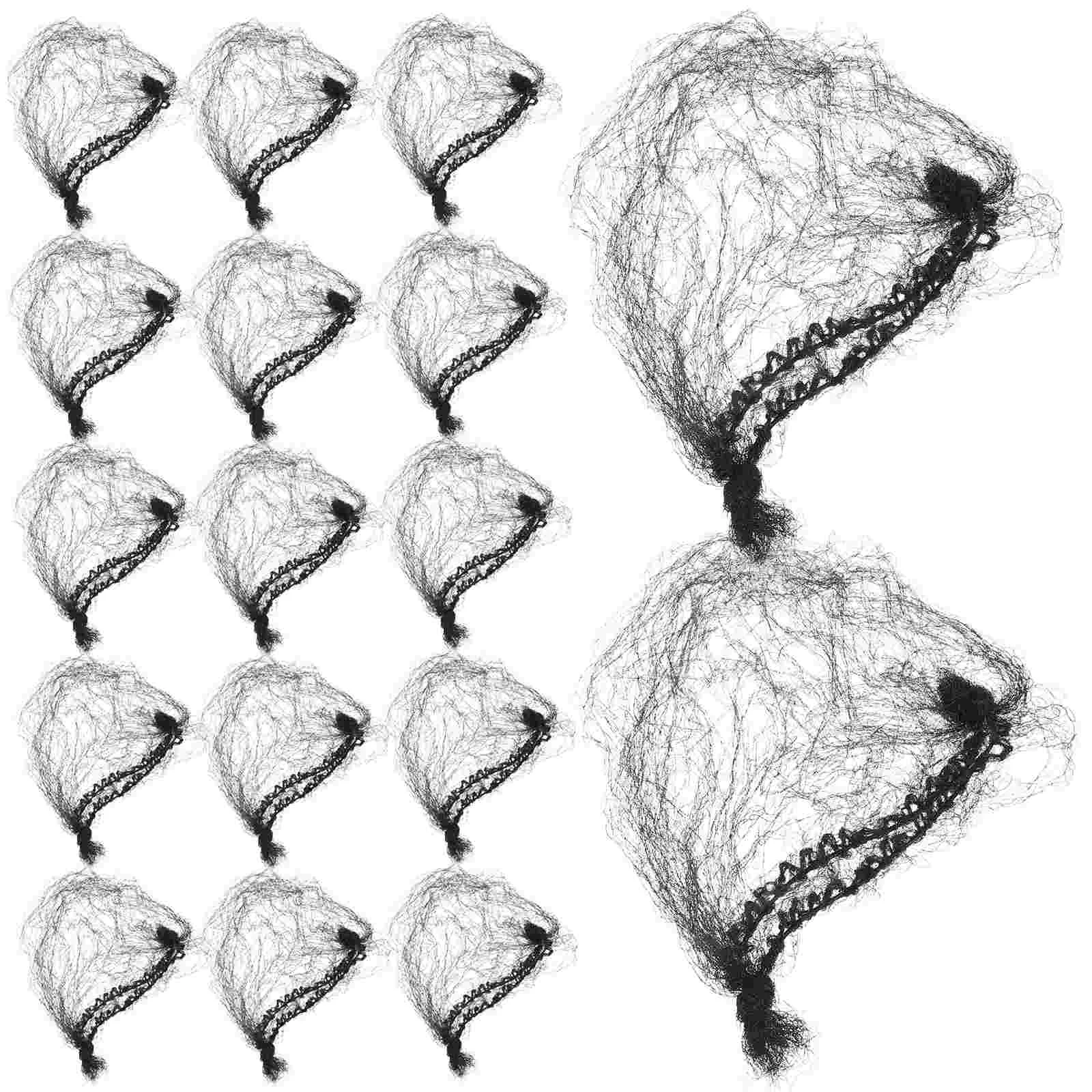 100 Pcs Hair Net Dress-up Accessories Elastic Mesh Bun Invisible Hairnet for Women Nylon Lace Aldult Nets Miss