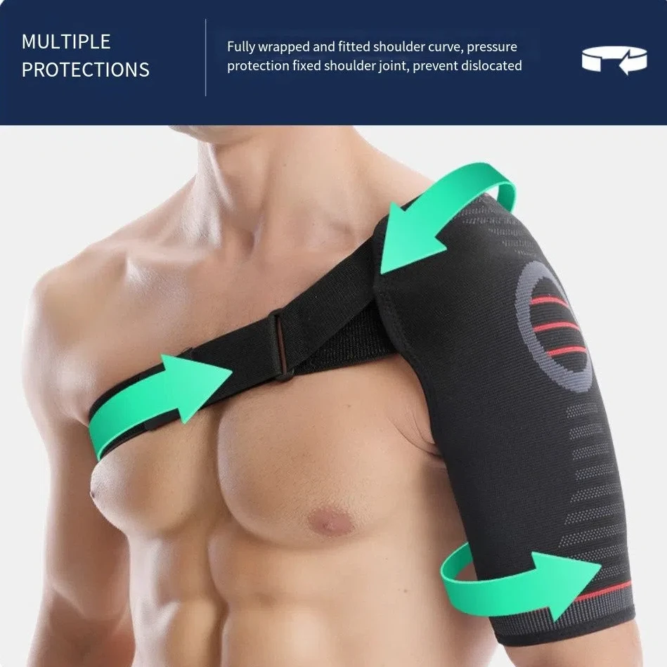 

Guard Adjustable Shoulder Brace Protection Breathable Shoulder Support Strap Belt Durable Compression Sleeve Wrap Dislocation