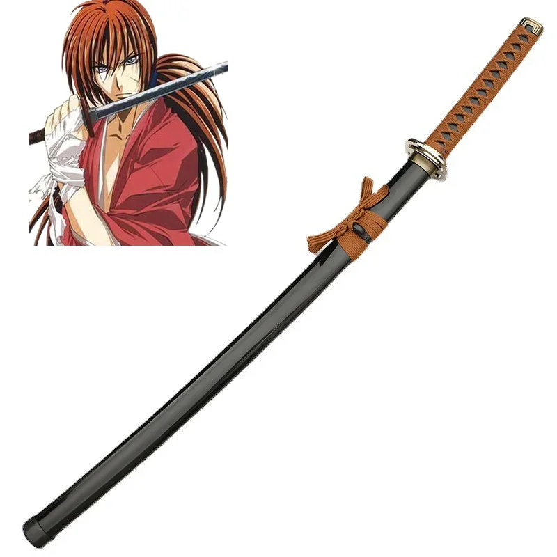 Espada ensamblada de bambú para Cosplay, modelo de arma de la película Rurouni Kenshin Katana, Himura Kenshin, juego de rol, 104cm