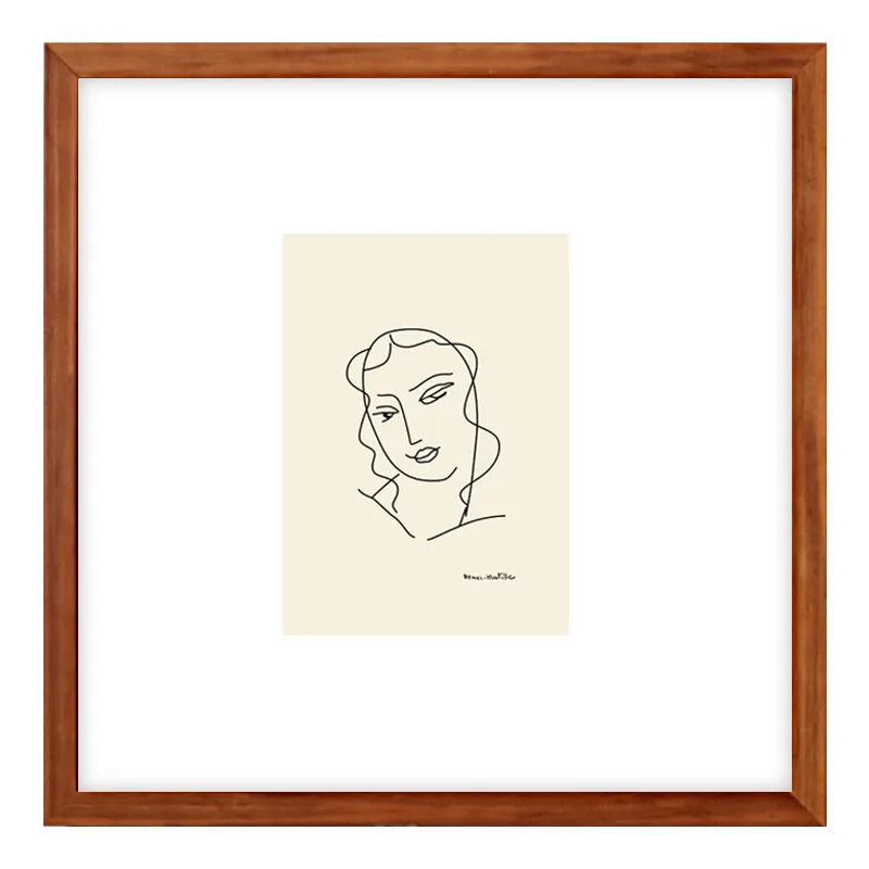 French Style Retro Light Luxury Niche Style Picture Frame Classical Minimalist Frame Designer Framing Gravures Home Decoration