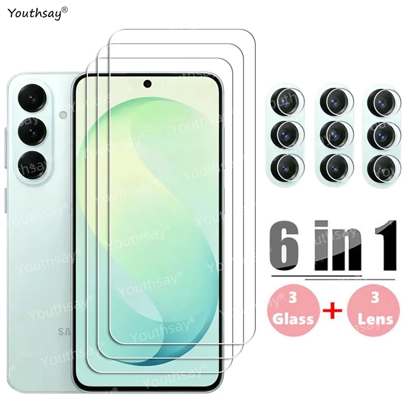 6-in-1 Glas für Samsung Galaxy S26 FE Panzerglas für Samsung Galaxy S26 FE Displayschutzfolie Telefonfolie Samsung Galaxy S26 FE