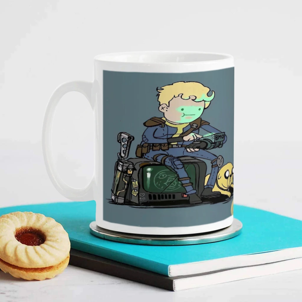 F-Fallout S-Shelter Ceramics Coffee Mug Cute Gamer Birthday Gift Back To School Mug