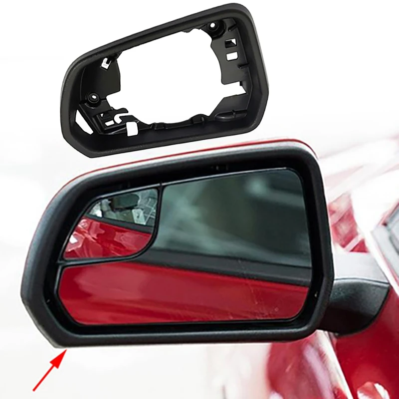 Car Right Side Mirror Frame Rear View Mirror Trim Cover Side Wing Mirror Frame for Ford Mustang US Version 2015-2020