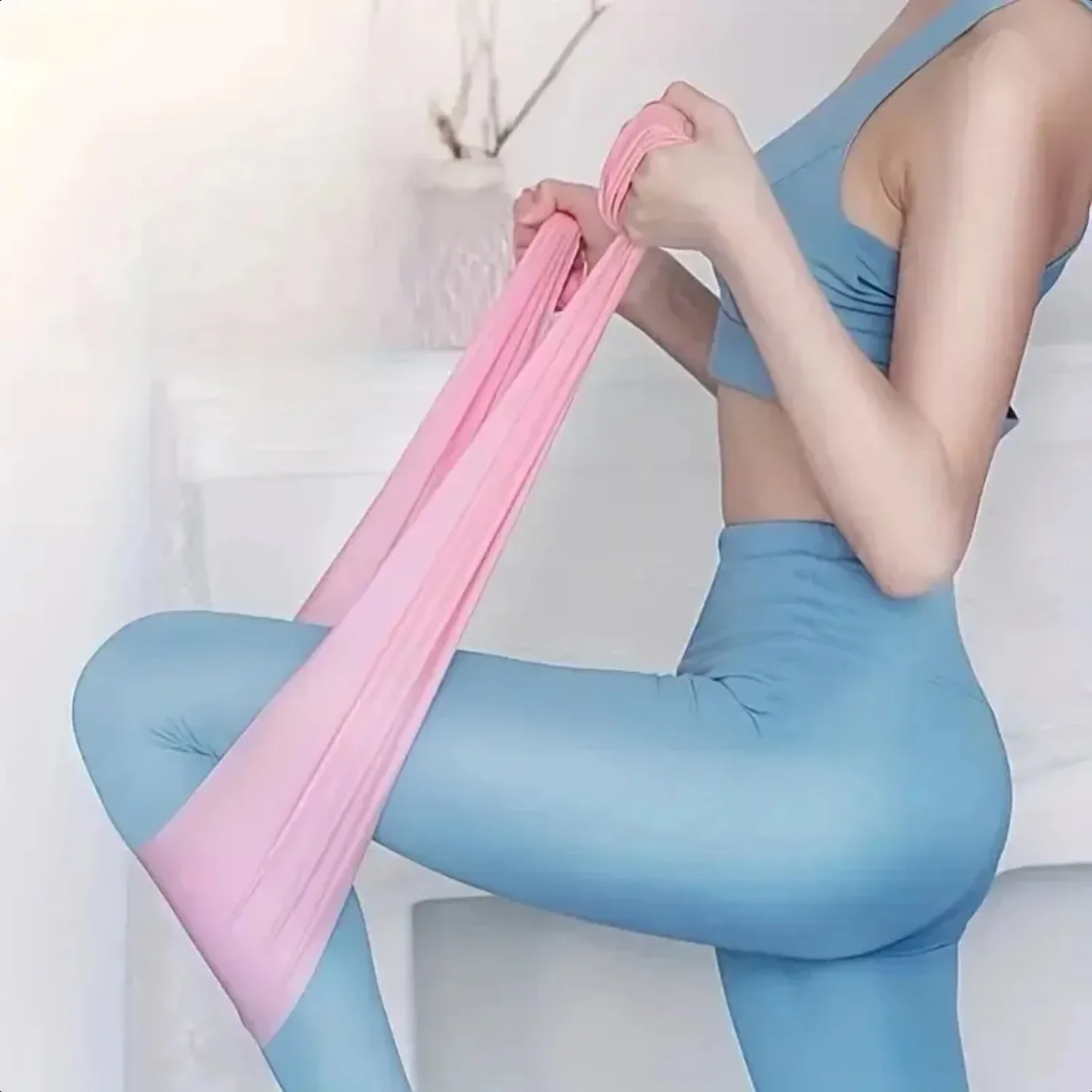 1Pc TPE Yoga Spannung Blatt Elastische Band Fitness Übung Widerstand Gym Training Ideal Männer Und Frauen