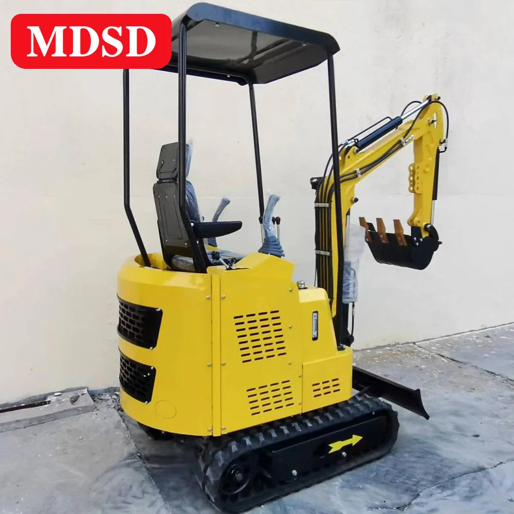 1 طن حفارة صغيرة مع المرفقات حفارة زاحفة صغيرة EPA Euro 5 لرافعة كوبوتا مع البناء شحن مجاني