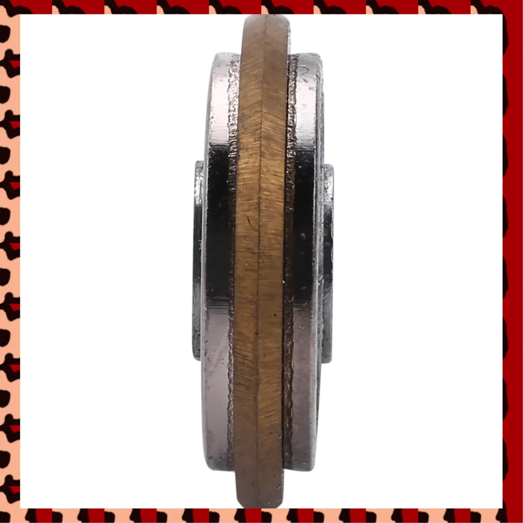 

A72P 10X Образец карбонизированной плитки с титановым покрытием 22 X 6 X 6 мм Латунный тон