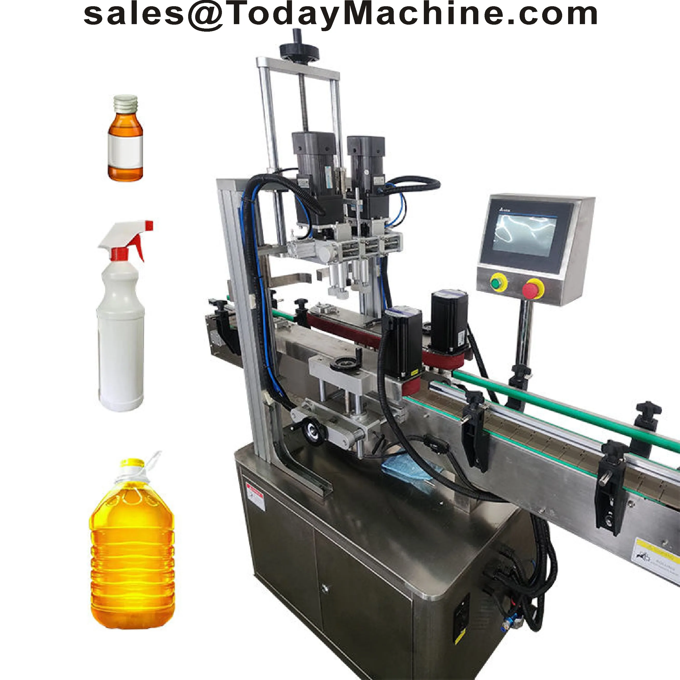 Electric Automatic Honey Jar Cappers Bottle Lid Closing Capping Machine Peanut Butter Sauce Bottle Sealing Machine