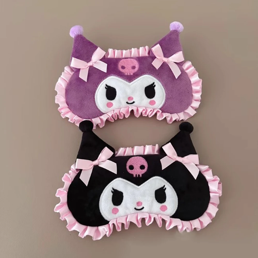 

Sanrio Plush Eye Mask Kuromi Cinnamoroll Sleeping Blackout Blindfold Melody Anime Lunch Break Eyeshade Ladies Protection