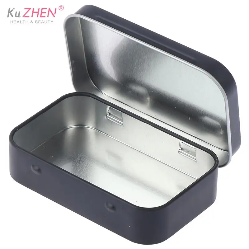 Portable Pill Box Case Mini Metal Packing Tin Jar Boxes Small Medicine Case Cans Coin Headphones Moisture-proof Travel Pill Box