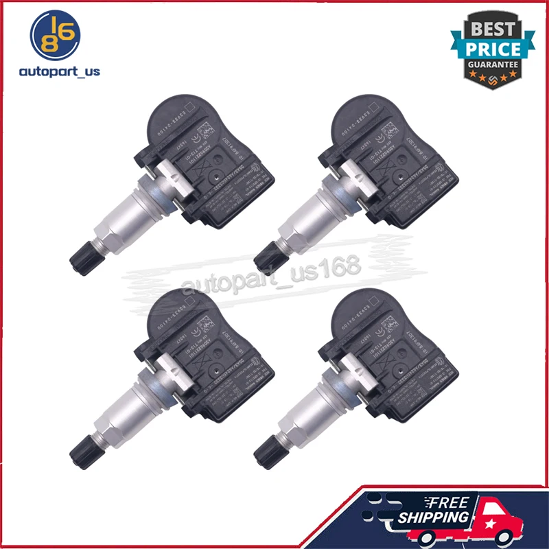 Sensor de presión de neumáticos, 4 piezas, 52933-D4100, para Genesis G90 Hyundai Grandeur [HG] Grandeur [IG] Ioniq [AE] Kia Optima [JF] Soul [SK3]