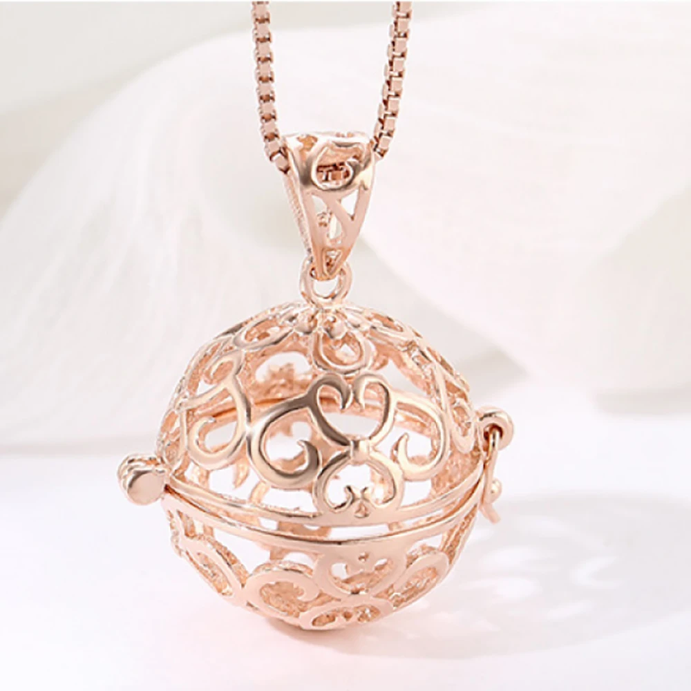 925 Sterling Silver Ball Pendants Cage Handmade Cage Pendant Finding hold 5mm-15mm ball or Pearl for DIY Jewelry Making Craft