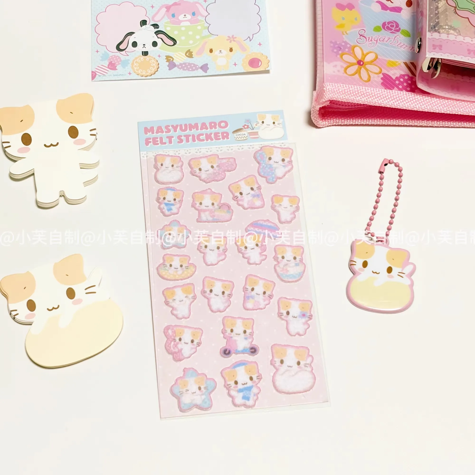 [Limited] Cute Kitten Stickers Felt Stickers Japanese Cartoon Stickers Hand Books Decorated Girl Student Gifts