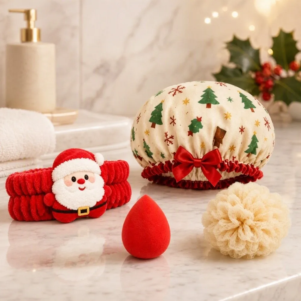 24Pcs Disassembly Gift Christmas Advent Calendar Box Girls Hair Accessories Jewelry Suit Christmas Gift Kit Box 24Pcs Surprise